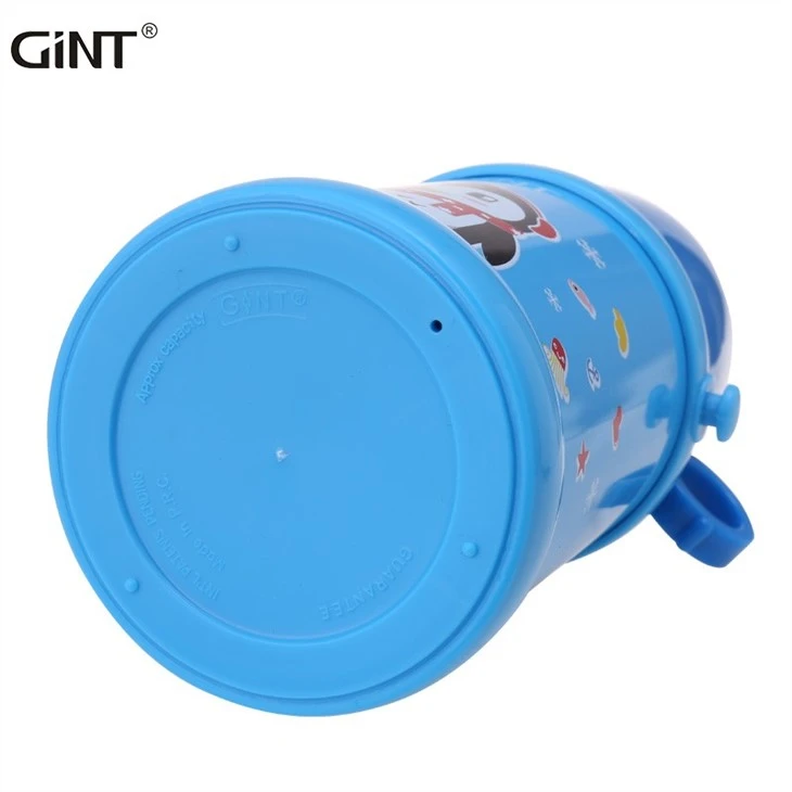 Blue Stainless Steel Water Bottle For Kids Leakproof Vacuum Insulated Thermos